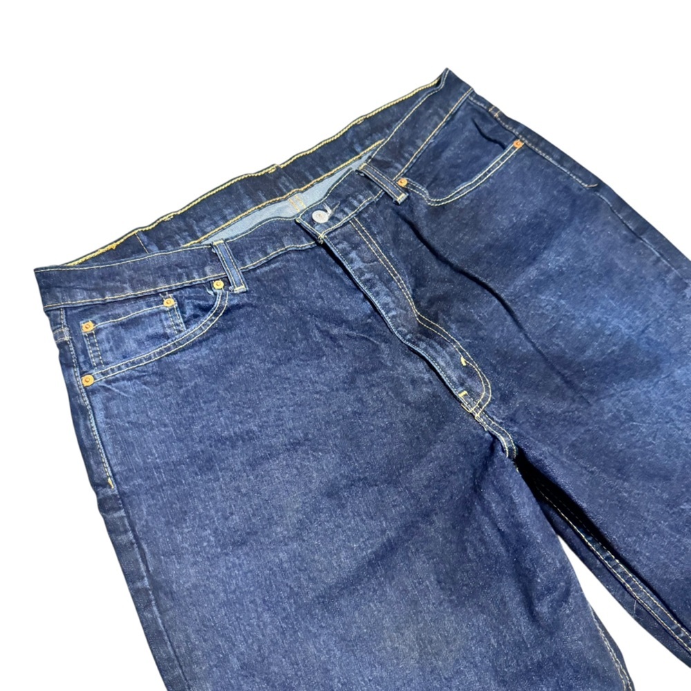 Levi's 550 Men's Straight Leg Jeans Dark Wash Casual Pant Size 42x32 - Picture 6 of 6